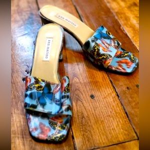 COPY - Vintage Y2K Holographic Butterfly Kitten Heeled Sandals